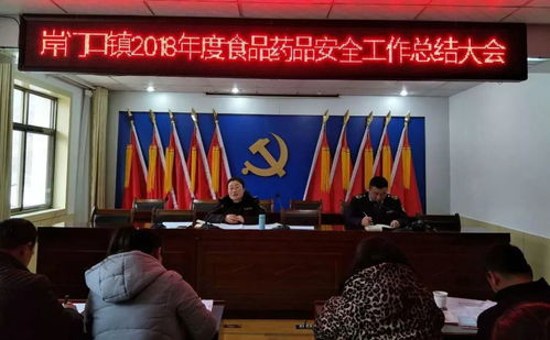 守護舌尖安全，岸門口鎮召開2021年度食品藥品安全監管工作總結大會